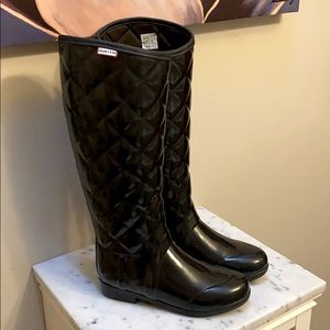 Hunter Regency Savoy Quilted Wellington Boots